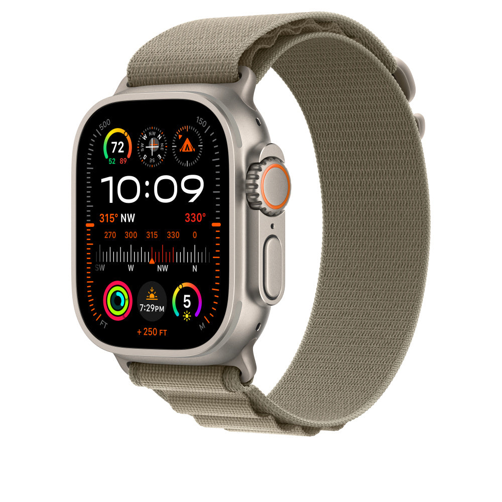 Apple 49mm Olive Alpine Loop - Medium - Olive - MT5U3AM/A