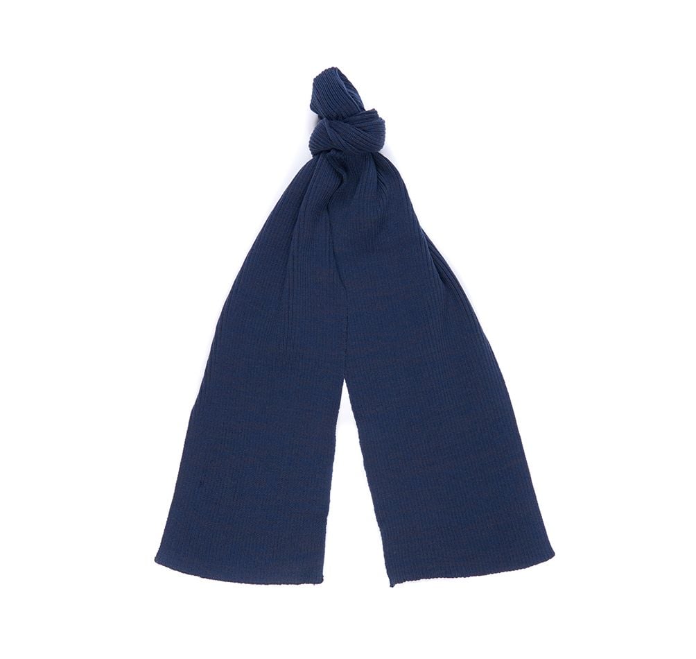 Barbour Men's Crimdon Beanie & Scarf Gift Set - Navy