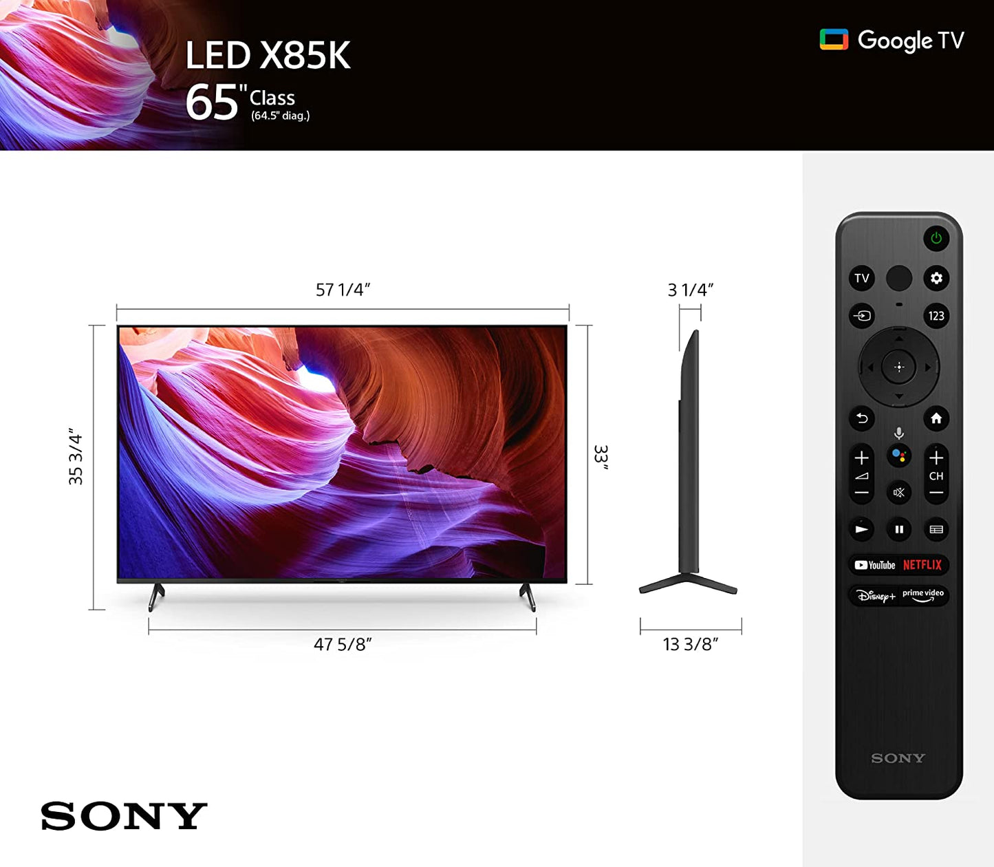 Sony KD65X85K 65-in 4K LED TV (2022)