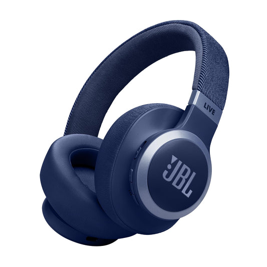 JBL Live 770 NC Noise Cancelling Wireless Bluetooth Ear Headphones - Blue