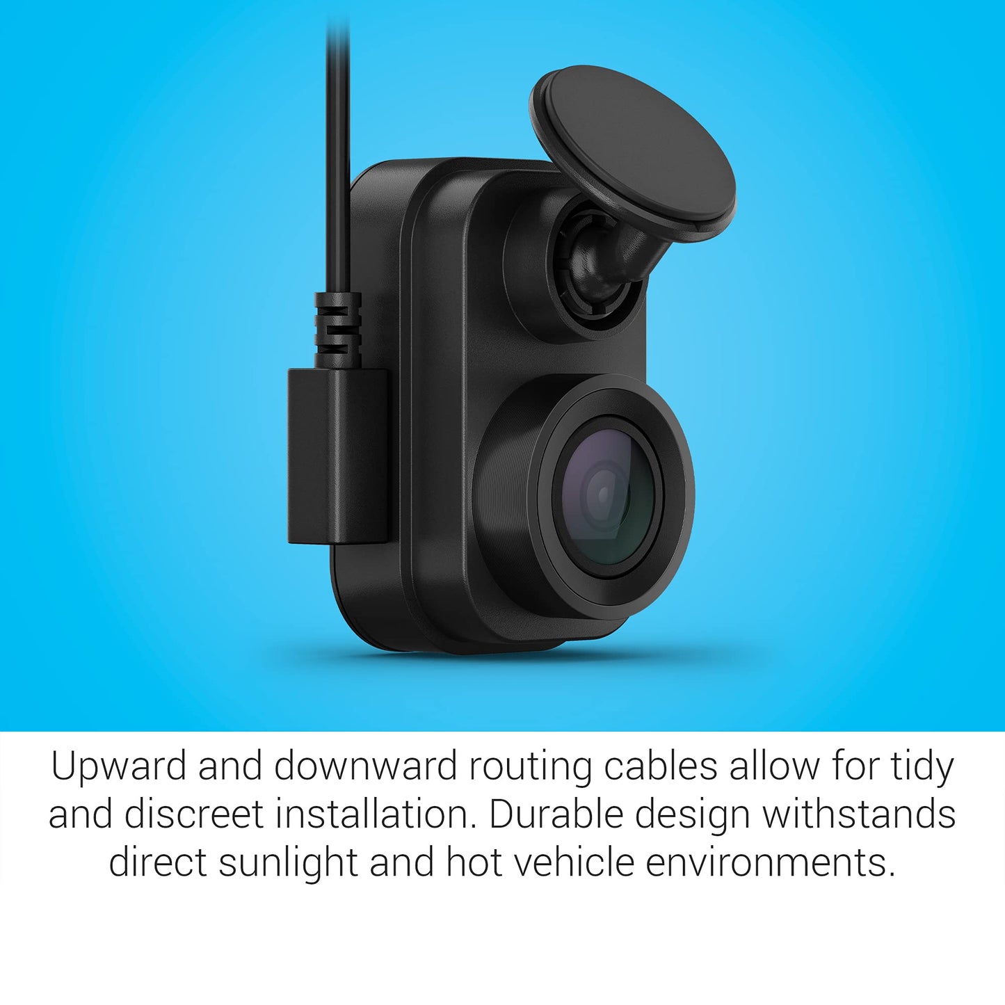 Garmin 010-02504-00 Dash Cam Mini 2, Tiny Size, 1080p and 140-degree FOV, Voice Control, Black