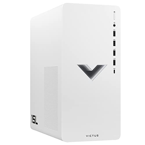 HP Victus TG02-0130 Gaming Desktop Computer - Ryzen 7 5700G 3.80 GHz - 16 GB 512GB SSD RX 6600XT - Mica Silver