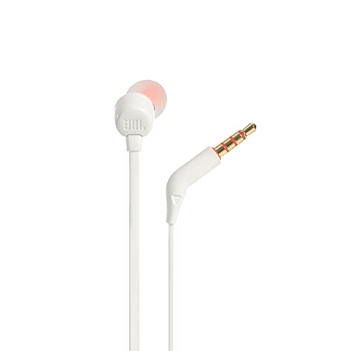 JBL TUNE 110 - In-Ear Headphones with One-Button Remote - White