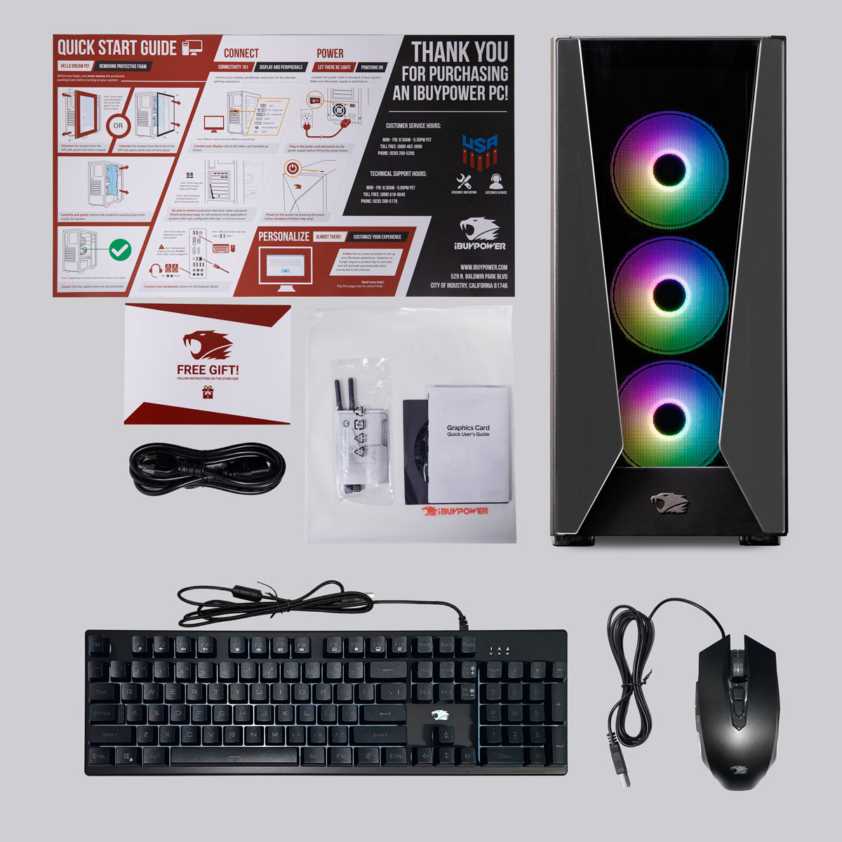 iBUYPOWER Trace 5 MR Gaming Desktop Computer, i7 13700KF, 16GB, RTX 3070 8GB, 1TB SSD