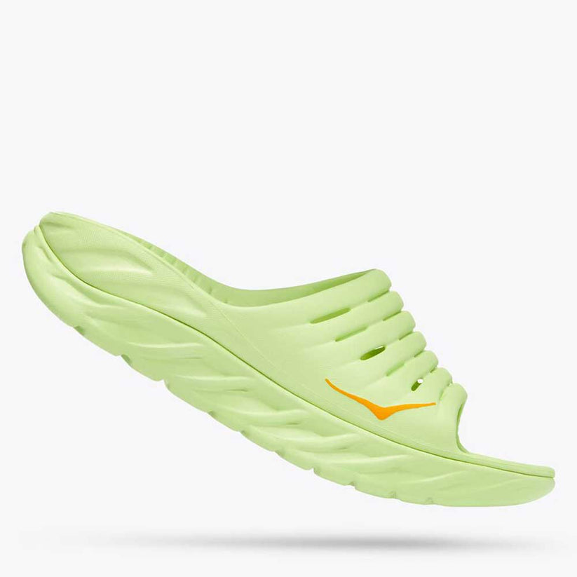 Hoka Ora Recovery Slide (Unisex) - Butterfly / Radiant Yellow - Size M4/W6