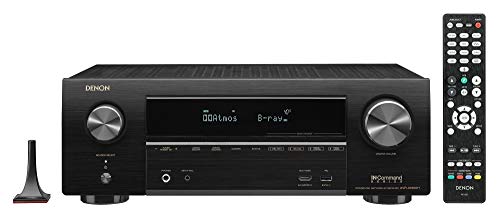 Denon AVR-X1600H 4K UHD AV Receiver 7.2 Channel, 80W Each |6 HDMI Inputs and 1 Output with eARC