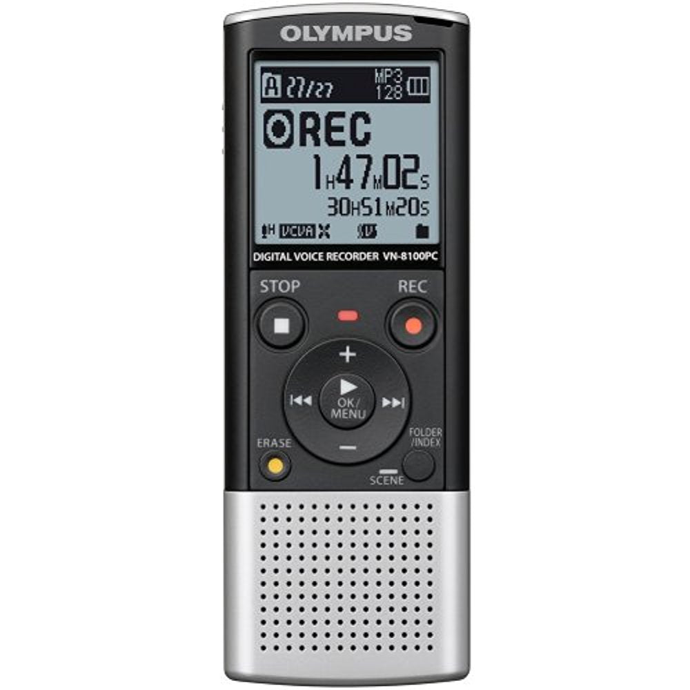 Olympus VN-8100PC Digital Voice Recorder 142600 (Silver and Black)