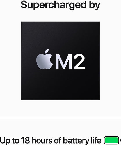Apple MacBook Air 15-in with M2 8-core CPU 10-core GPU, 256GB MQKW3LL/A - Midnight (Summer 23)