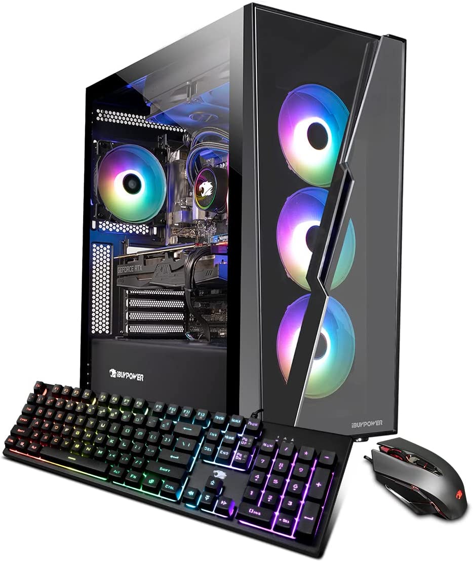 iBuyPower Y40WI7N4701 Gaming Desktop Computer - 240mm liquid i7-13700F 32GB 2TB NVMe RTX 4070