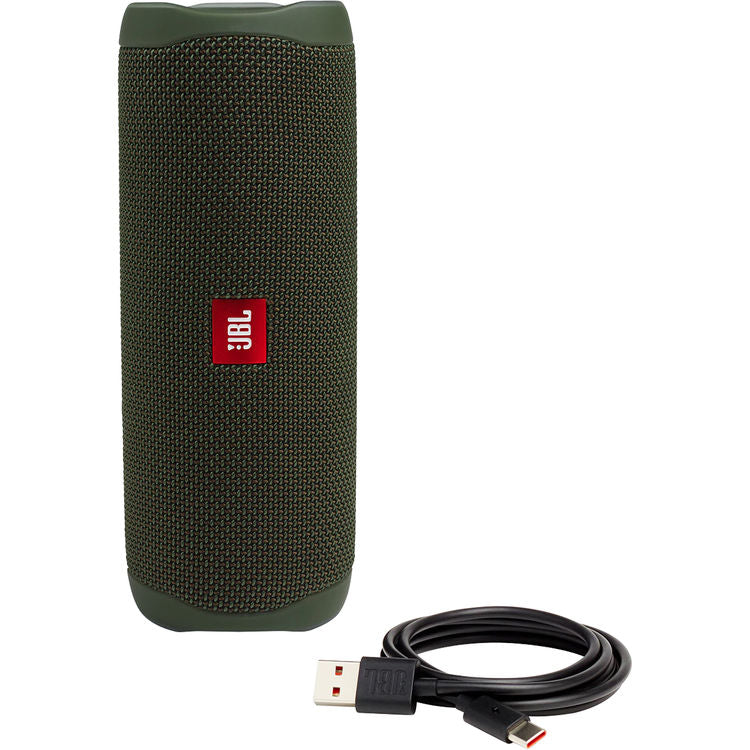 JBL Flip 5 Portable Waterproof Bluetooth Speaker - Forest Green