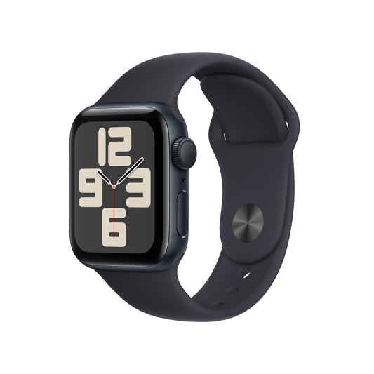 (Open Box) Apple Watch SE GPS 40mm Midnight Aluminum Case with Midnight Sport Band - M/L (2023)
