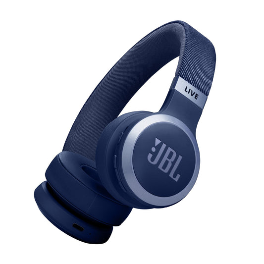 JBL Live 670 NC Noise Cancelling Wireless Bluetooth On Ear Headphones - Blue