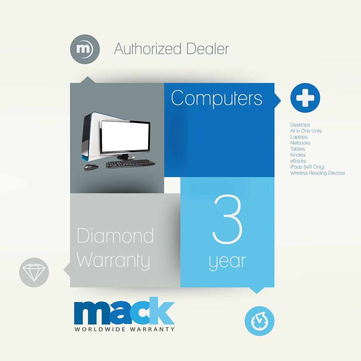 3 Year Extended Warranty - Covers Accidentals for Desktop Computers