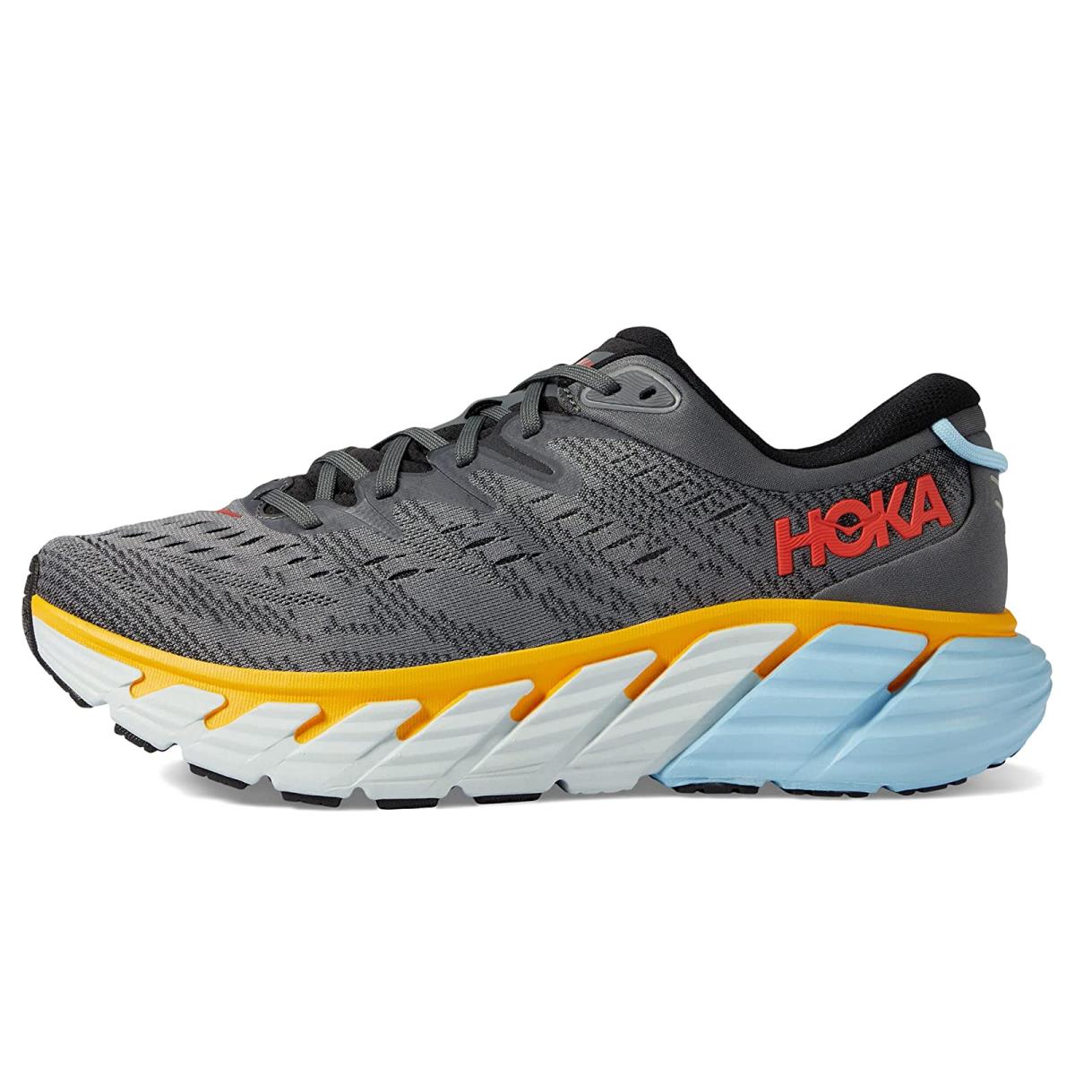 Hoka ONE ONE Mens Running Shoes Castle rock Anthracite‎ Hoka Bondi 8 Mens Running Shoes (D Standard) (Anthracite  main image 4