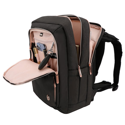Swissdigital Katy Rose Black Computer Backpack with Built In Massager