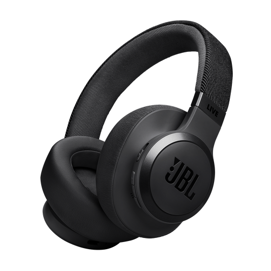 JBL Live 770 NC Noise Cancelling Wireless Bluetooth Ear Headphones - Black