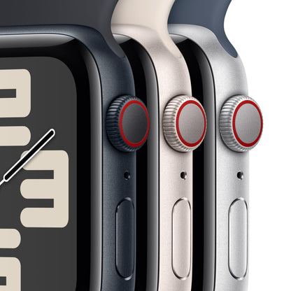 Apple Watch SE GPS + Cellular 40mm Midnight Aluminum Case with Midnight Sport Loop (2023)