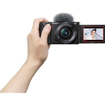 Sony Alpha ZV-E10 24.2MP APS-C Mirrorless Vlog Camera - Black + 16-50mm Lens