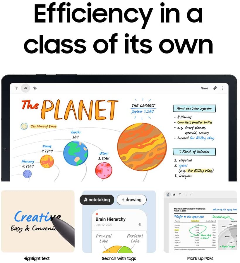 (Open Box) Samsung Galaxy Tab S6 Lite 10.4-in 64GB Tablet - Oxford Gray SM-P613NZAAXAR (2022)