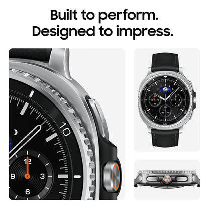 Samsung Galaxy Watch8 Cellular LTE Classic Stainless Steel Smartwatch 46mm BT - White - (2025, SM-L505UZWAXAA)