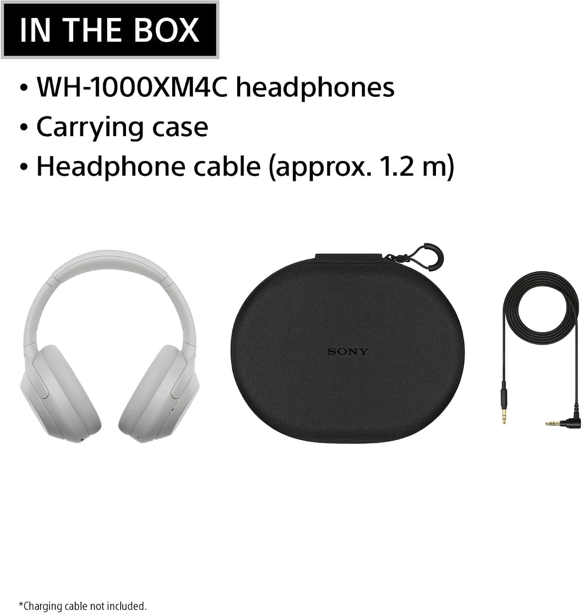 Sony WH-1000XM4C Wireless Noise Cancelling Headphones | Silver (M4 2nd Gen)