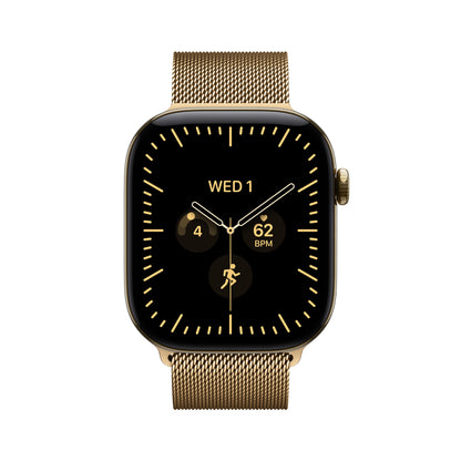 Apple Watch Series 12 GPS + Cellular 46mm Radiant Gold Titanium Case with Radiant Gold Milanese Loop - S/M - MJGU4LS/A (2026)