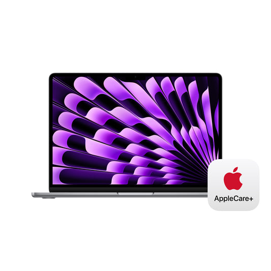 Apple MacBook Air 13-in M3 8C CPU - 10C GPU, 8GB 512GB, Space Gray - MRXP3LL/A (Spring 2024) + AppleCare