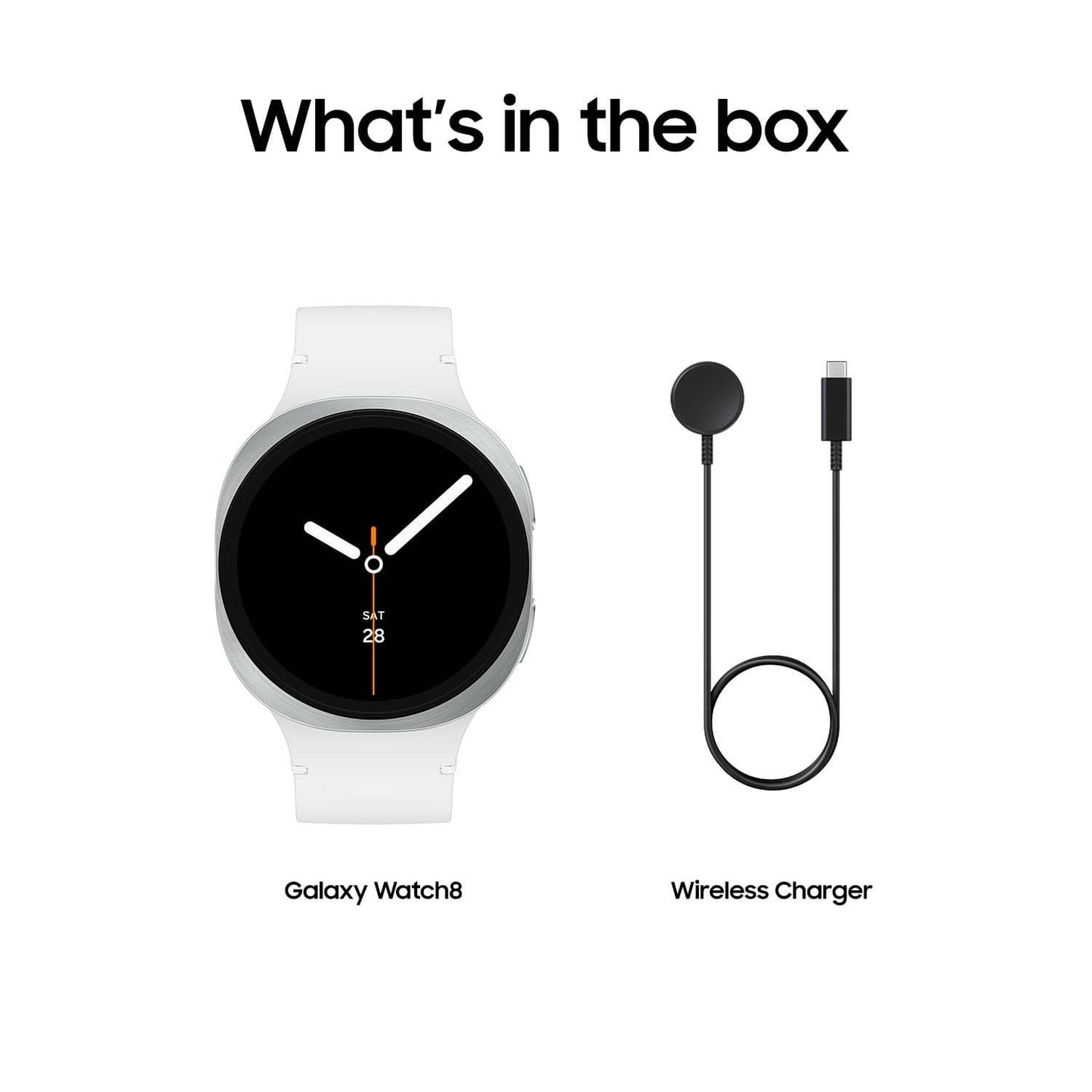 Samsung Galaxy Watch8 Cellular LTE Aluminum Smartwatch 44mm BT - White - (2025, SM-L335UZSAXAA)