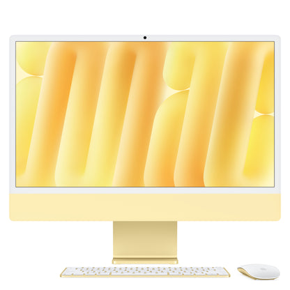 Apple 24-inch iMac with Retina 4.5K display: M4 chip w 10C CPU / 10C GPU, 256GB SSD, 16GB Memory - Yellow - MWUW3LL/A (Fall 2024)