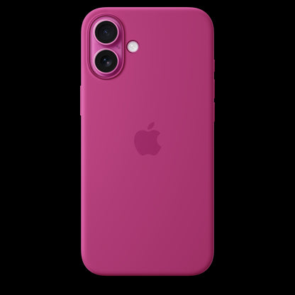 Apple iPhone 16 Plus Silicone Case with MagSafe - Fuchsia - MYYE3ZM/A (2024)