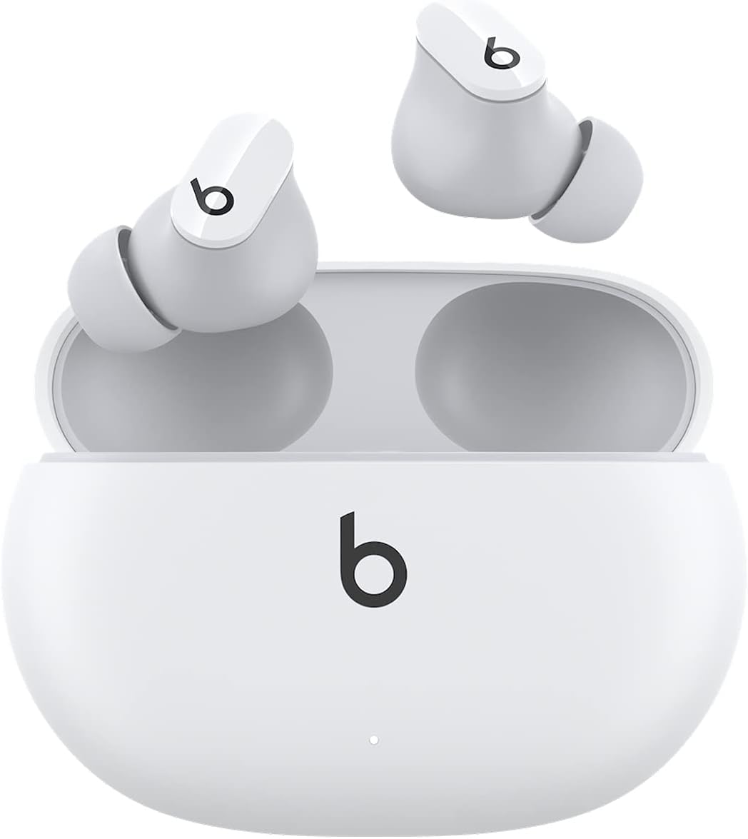 (Open Box) Beats Studio Buds - True Wireless Noise Cancelling Earphones – White (2023)