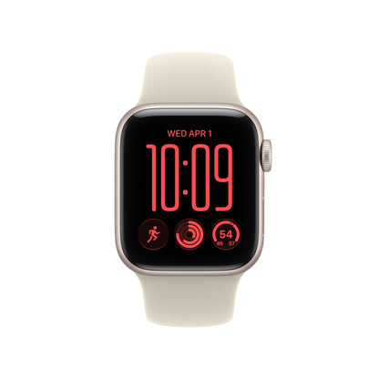 Apple Watch SE 3 GPS 40mm Starlight Aluminum Case with Sand Sport Band - M/L - MJKW4LW/A (2026)