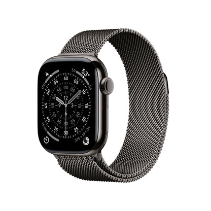 Apple Watch Series 11 GPS + Cellular 42mm Slate Titanium Case with Slate Milanese Loop - MF8U4LW/A - (Fall 2025)