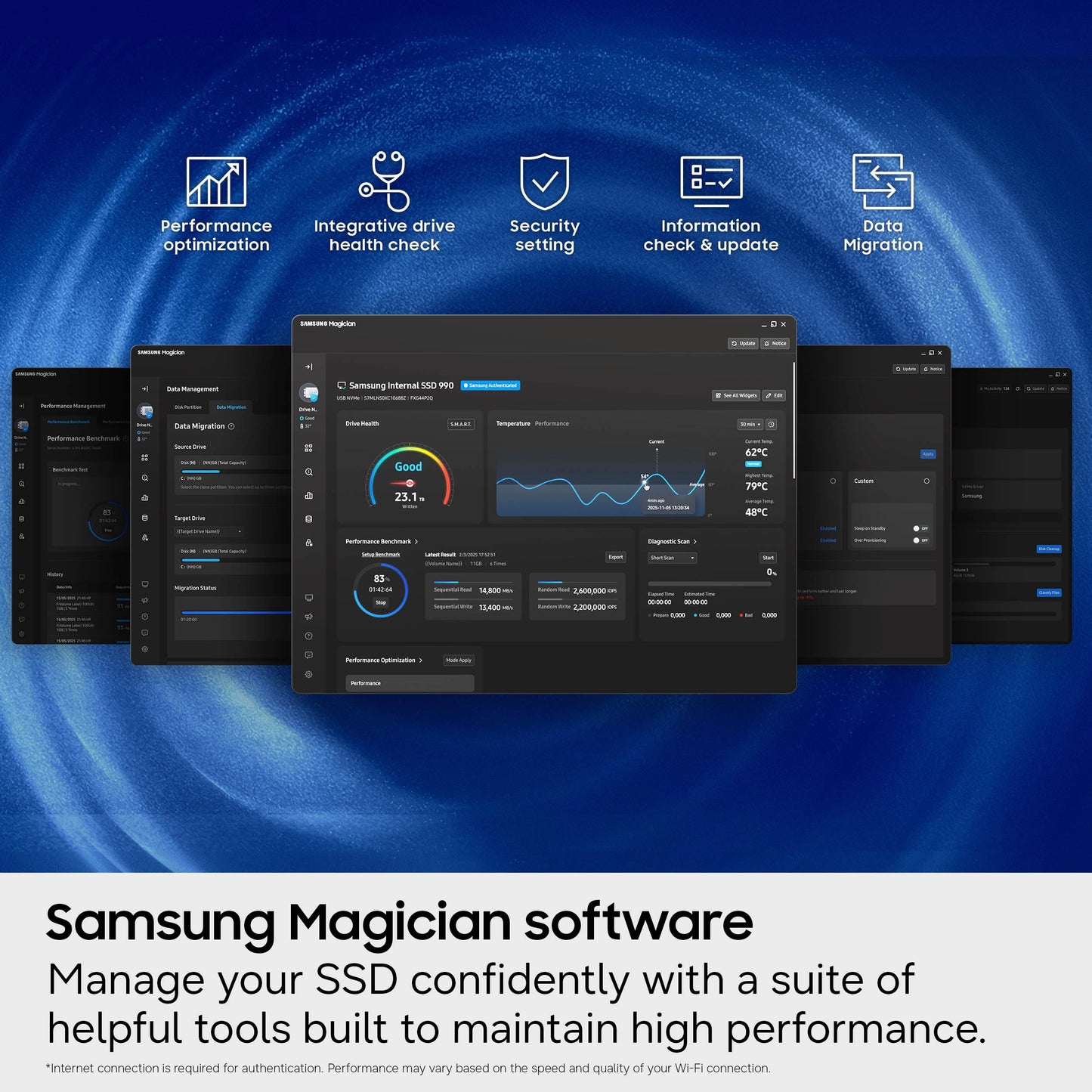 Samsung 1TB 990 PCIe Gen4 NVMe SSD Internal Hard Drive - MZ-V9V1T0B/AM