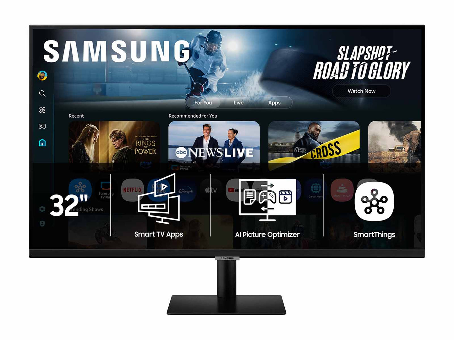 Samsung 32-in Smart Monitor M7 M70F 4K Samsung Vision AI - LS32FM702UNXZA