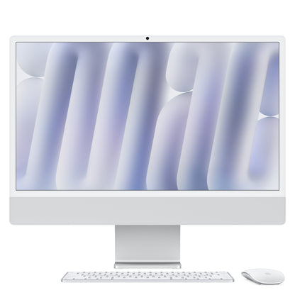 Apple 24-inch iMac with Retina 4.5K display: M4 chip w 10C CPU / 10C GPU, 256GB SSD, 16GB Memory , Nano-texture glass - Silver - MD3H4LL/A (Fall 2024)