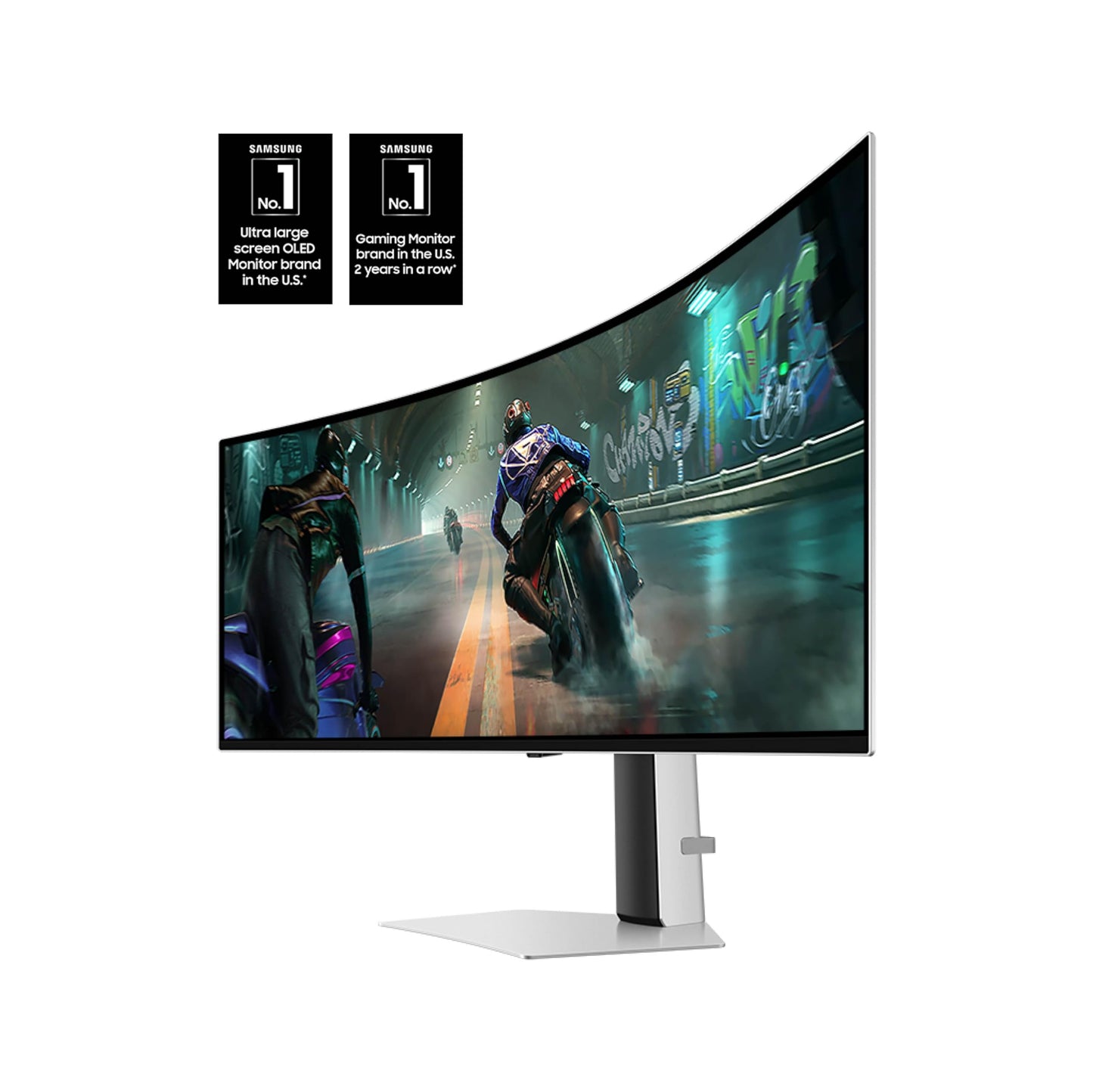 Samsung 49-in Odyssey QD-OLED G9 (G91SD) Dual QHD Curved Gaming Computer Monitor - LS49DG910SNXZA