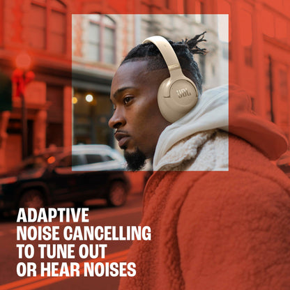 JBL Tune 780NCBT Active Noise Cancelling Over Ear Bluetooth Headphone - White