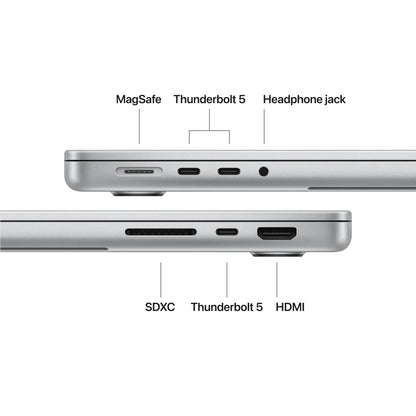 Apple 14-inch MacBook Pro: Apple M5 Max chip w 18-core CPU - 32-core GPU, 2TB SSD, 36GB RAM - Silver - MGDQ4LL/A - (2026)