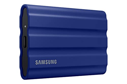 (Open Box) Samsung T7 Shield Water Resistant SSD Portable Hard Drive 2TB - Blue
