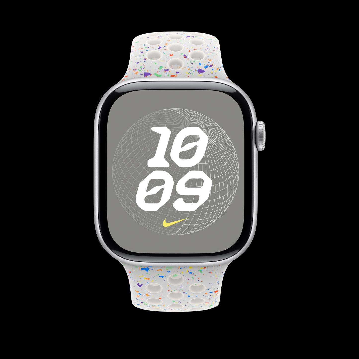 Apple 46mm Pure Platinum Nike Sport Band - M/L - MYL53AM/A (2024)