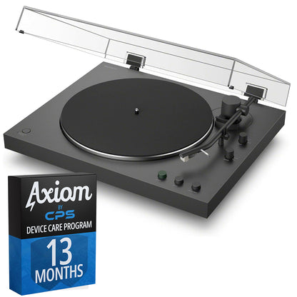 Sony PS-LX3BT Belt Drive Turntable Vinyl Bluetooth Record Player w Axiom 13-Month Device Care Program