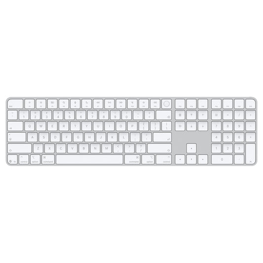 Apple Magic Keyboard with Touch ID and Numeric Keypad for Mac w Apple silicon (USB–C) - White Keys - MJM64LL/A (2026)