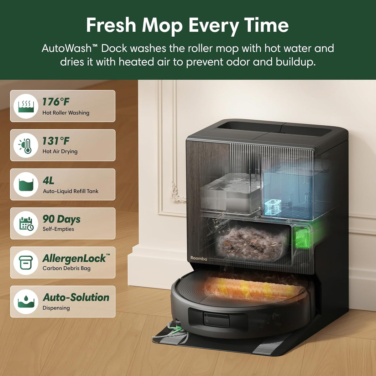 iRobot Roomba Max 815 Combo robot + AutoWash dock