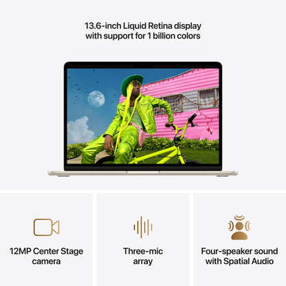 Apple 13-inch MacBook Air: Apple M5 chip w 10-core CPU - 10-core GPU, 1TB SSD, 24GB RAM - Starlight - MDHD4LL/A - (2026)