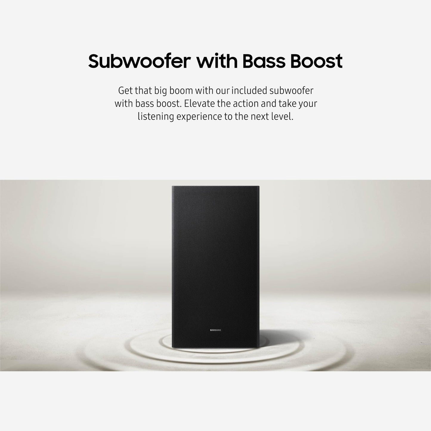 Samsung B550D 3.1ch Soundbar w/DTS Virtual:X, Built-in Center Speaker, Subwoofer, HW-B550D/ZA (2024)