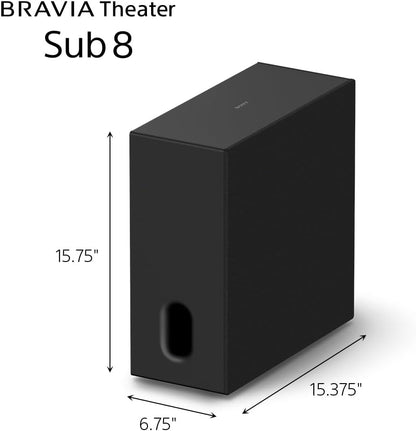 Sony SASW8 BRAVIA Theater Sub 8 Wireless Subwoofer for Quad/Bar 9/Bar 8/Bar 7/HT-A7000/HT-A5000/HT-A3000