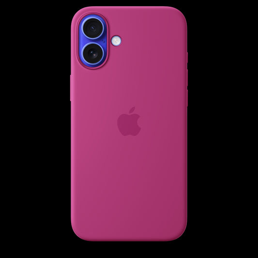 Apple iPhone 16 Plus Silicone Case with MagSafe - Fuchsia - MYYE3ZM/A (2024)