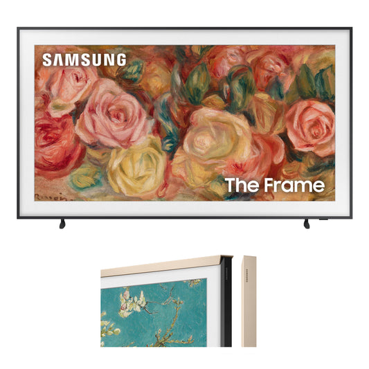 Samsung 50-in LS03D The Frame Smart TV Bundle with Sand Gold Metal Bezel (2024) - QN50LS03DAFXZA + VG-SCFC50SGMZA