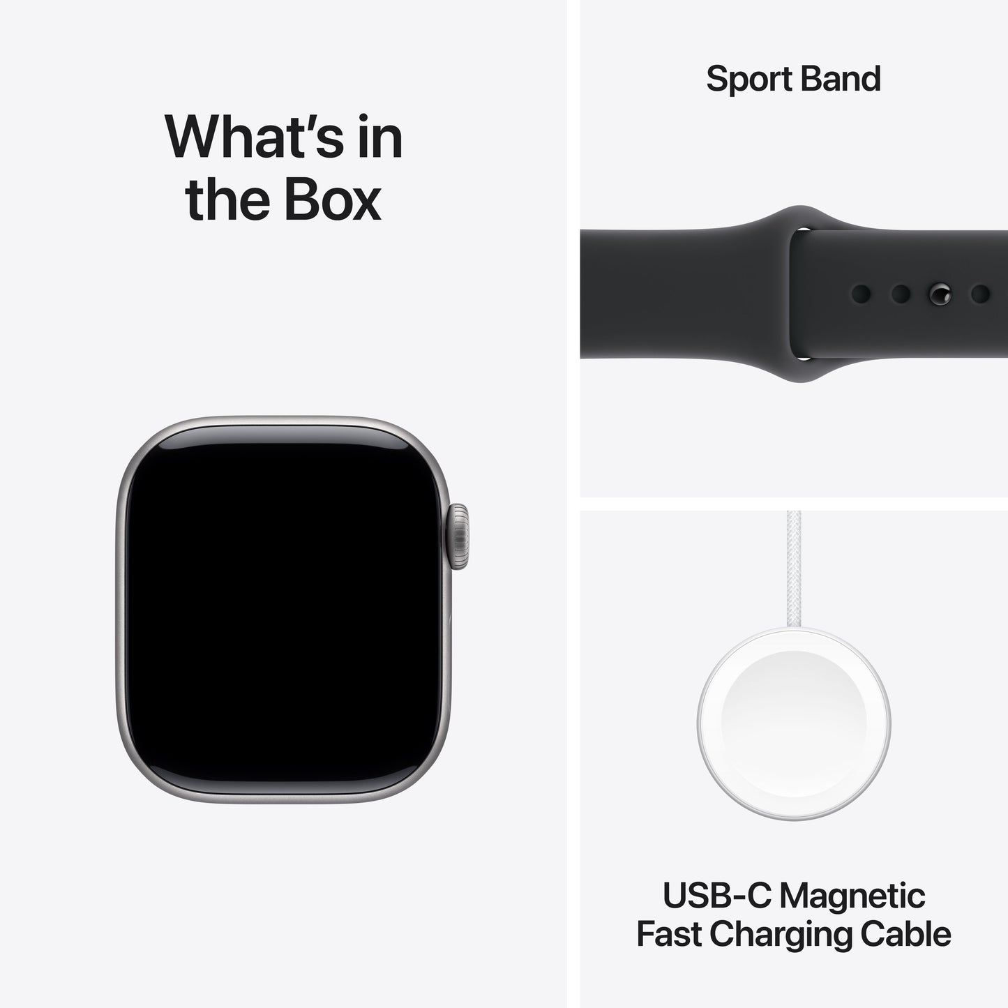 (Open Box) Apple Watch Series 11 GPS 42mm Space Gray Aluminum Case with Black Sport Band - M/L - MEQX4LW/A - (Fall 2025)